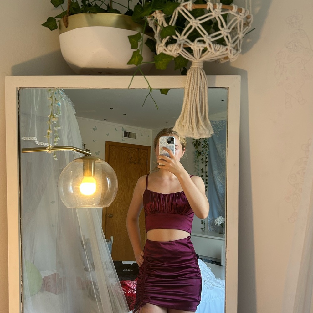 Macy's Red-Purple Mini Dress